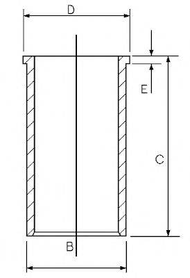 Гільза циліндра GOETZE ENGINE 14-027950-00