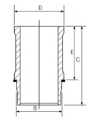 Гільза циліндра GOETZE ENGINE 14-634910-00