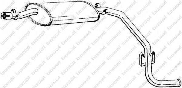 Глушник вихлопних газів кінцевий BOSAL 283-685