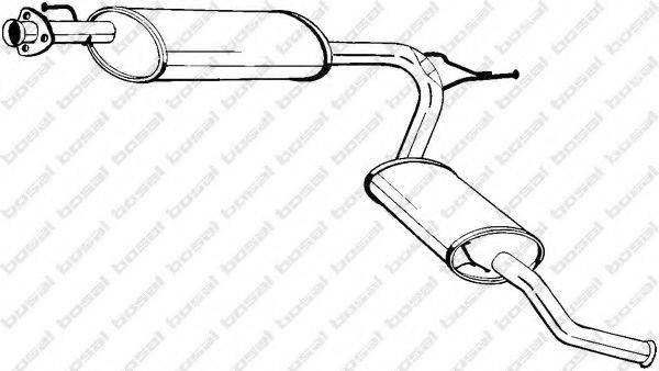 Глушник вихлопних газів кінцевий BOSAL 283-581