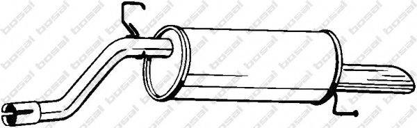 Глушник вихлопних газів кінцевий BOSAL 185-181