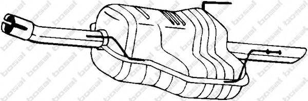 Глушник вихлопних газів кінцевий BOSAL 185-491