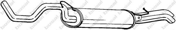 Глушник вихлопних газів кінцевий BOSAL 281-227