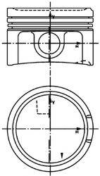 Поршень KOLBENSCHMIDT 40434620