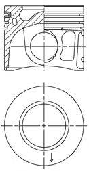 Поршень KOLBENSCHMIDT 41072620