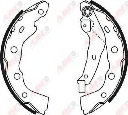Комплект гальмівних колодок ABE C05059ABE