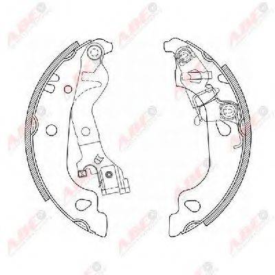 Комплект гальмівних колодок ABE C0F018ABE