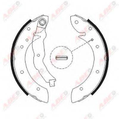 Комплект гальмівних колодок ABE C0R011ABE