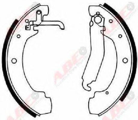 Комплект гальмівних колодок ABE C0W022ABE