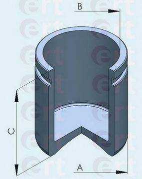 Поршень, корпус скоби гальма ERT 150516-C