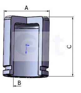 Поршень, корпус скоби гальма ERT 150769-C