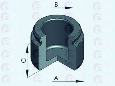 Поршень, корпус скоби гальма ERT 151276-C