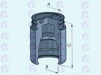 Поршень, корпус скоби гальма ERT 151203-C