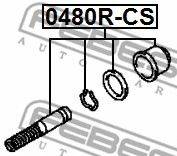 Ремкомплект, робочий циліндр FEBEST 0480R-CS