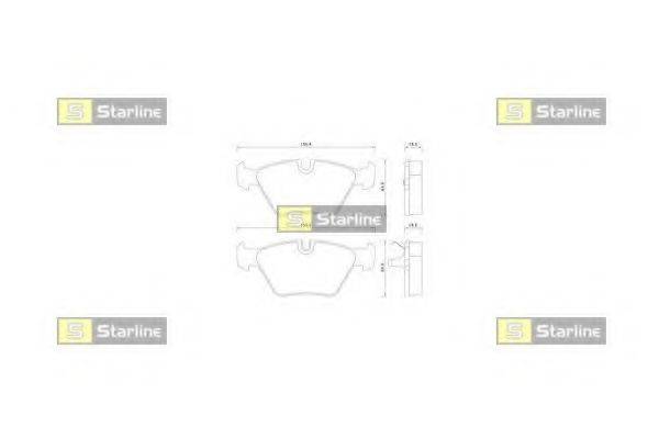 Комплект гальмівних колодок, дискове гальмо STARLINE BD S359