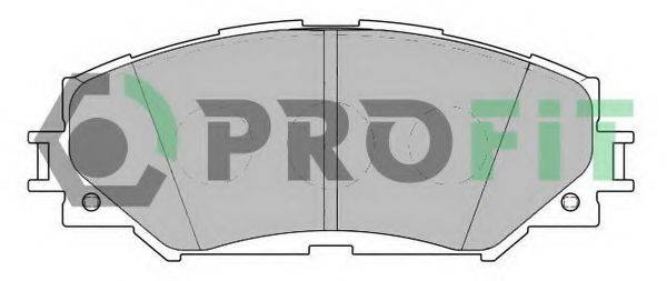 Комплект гальмівних колодок, дискове гальмо PROFIT 5000-2012