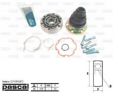 Шарнірний комплект, приводний вал PASCAL G7W015PC