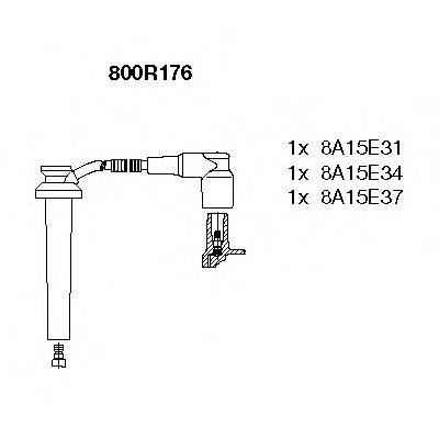 Комплект дротів запалення BREMI 800R176