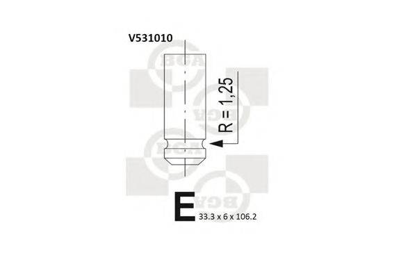 Впускний клапан BGA V531010