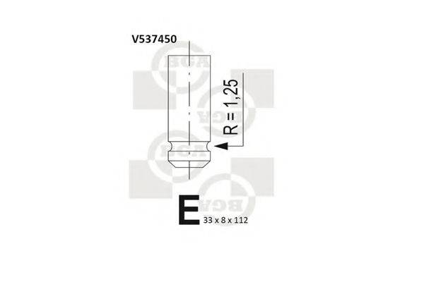 Випускний клапан BGA V537450