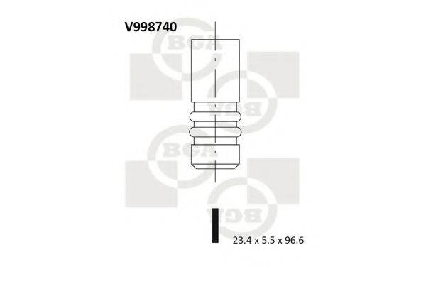 Випускний клапан BGA V998740