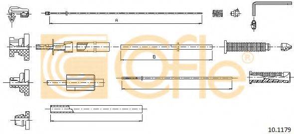 Тросик газу COFLE 10.1179