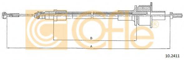 Трос, управління зчепленням COFLE 10.2411