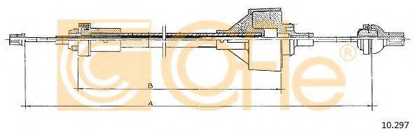 Трос, управління зчепленням COFLE 10.297