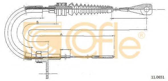 Тросик газу COFLE 11.0651