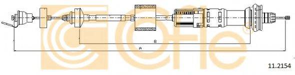 Трос, управління зчепленням COFLE 11.2154