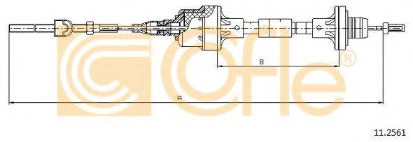 Трос, управління зчепленням COFLE 11.2561