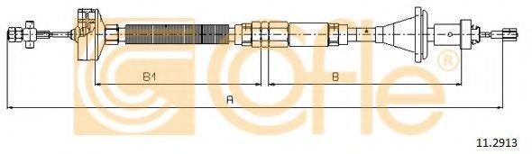 Трос, управління зчепленням COFLE 11.2913