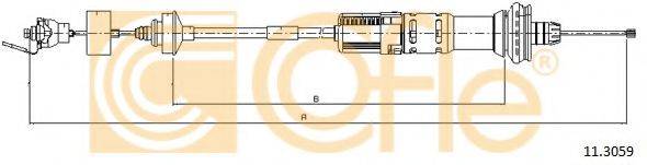 Трос, управління зчепленням COFLE 11.3059