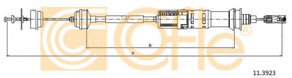 Трос, управління зчепленням COFLE 11.3923