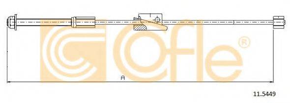 Трос, стоянкова гальмівна система COFLE 11.5449