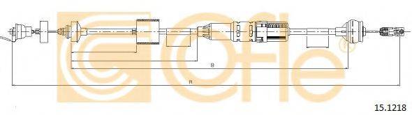 Трос, управління зчепленням COFLE 15.1218