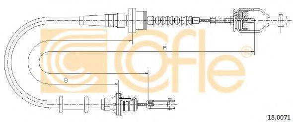Трос, управління зчепленням COFLE 18.0071