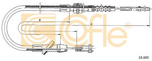 Трос, управління зчепленням COFLE 18.600