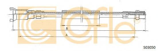 Трос спідометра COFLE S03050