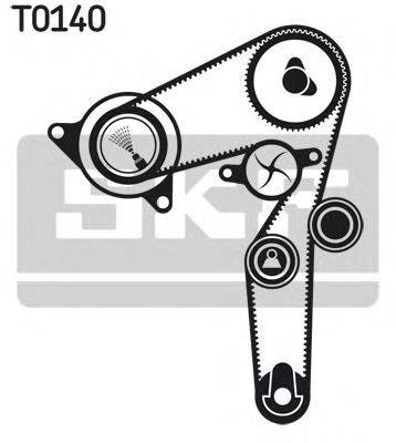 Водяний насос + комплект зубчастого ременя SKF VKMC 02174