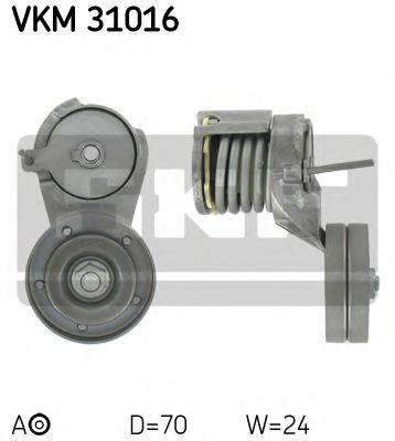 Натяжний ролик, полікліновий ремінь SKF VKM 31016