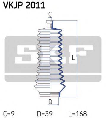 Комплект пильника, рульове управління SKF VKJP 2011