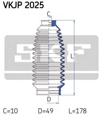 Комплект пильника, рульове управління SKF VKJP 2025