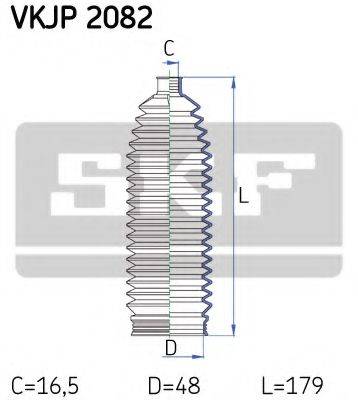 Комплект пильника, рульове управління SKF VKJP 2082