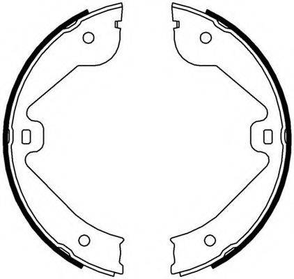 Комплект гальмівних колодок, стоянкова гальмівна система FERODO FSB4000