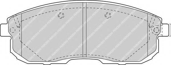 Комплект гальмівних колодок, дискове гальмо FERODO FDB1559