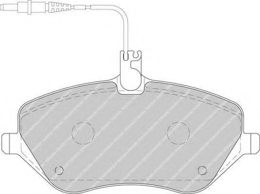 Комплект гальмівних колодок, дискове гальмо FERODO FDB1726