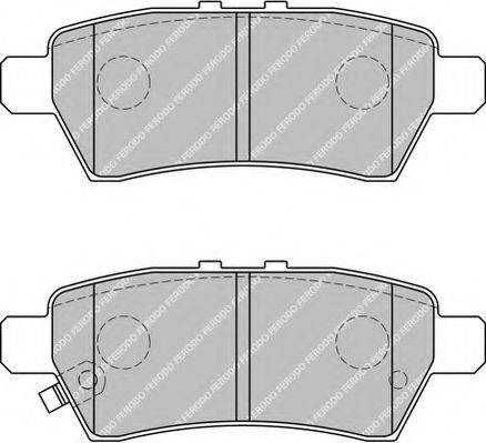 Комплект гальмівних колодок, дискове гальмо FERODO FDB1882