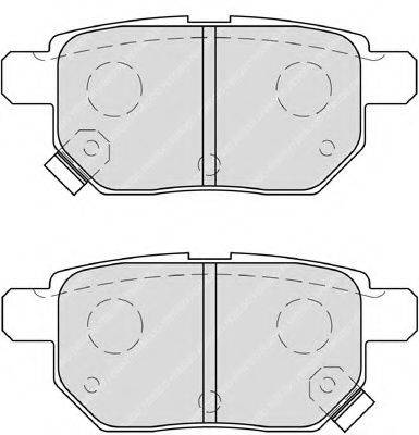 Комплект гальмівних колодок, дискове гальмо FERODO FDB4042