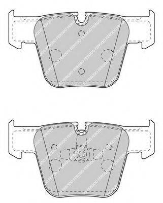 Комплект гальмівних колодок, дискове гальмо FERODO FDB4412